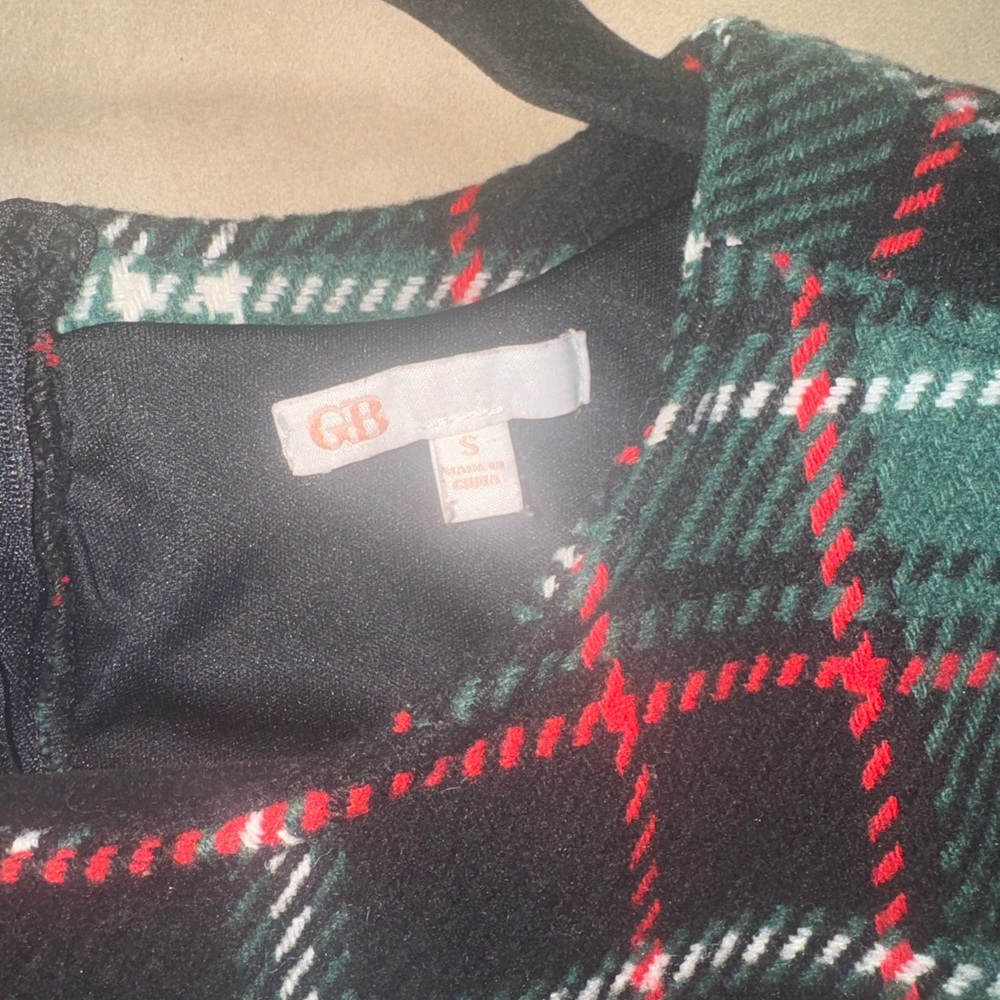 Gianni Bini Green Red Plaid Dress - Picture 9 of 10